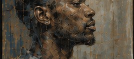 PLACEHOLDER — small oil profile study on panel.